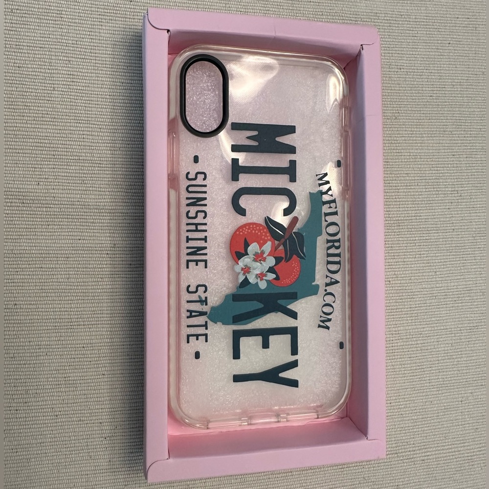 Pixie case Mickey license plate iPhone cover
